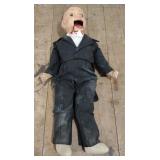 (P) Vintage marionette in suit