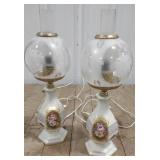 (P) Faux oil lamp table lamps