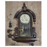 (P) New Haven Clock Co. Ornate wall clock