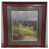 (AP) Chuch Scene Artwork approx 33" x 37"