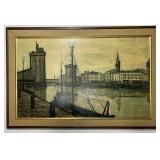 (II) Framed City-Scape Art Print - Bernard Buffet