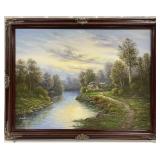 (II) Impressionism Landscape Oil Painting on