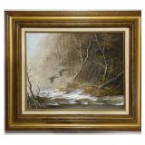 (II) Framed Landscape Oil Painting - Signed