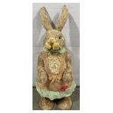 (II) Large Decorative Straw Rabbit (41" H)