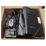 (DJ) Lot of 2 dish boxes and VCR player