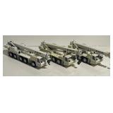 (DJ) Three 1:50 Krupp Telescopic Cranes