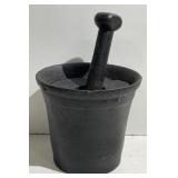 (AO) Antique Cast Iron Apothecary Mortar and