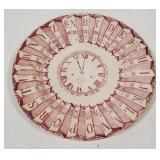 (AO) Old abc/ calendar plate.  Measured 8 inches.