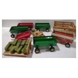 (DJ) Lot of Various You Farm Wagons and Hay Bales