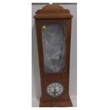 (AO) Standing Wooden Clock. 36"tall x 10.5"wide
