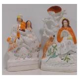 (AO) Staffordshire Pottery of Wedding Couple and