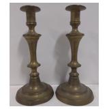 (AO) Set of Two Brass Candle Holders