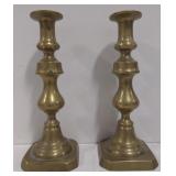 (AO) Brass Candle Holders Set of Two