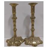 (AO) Set of Two Brass Candle Holders
