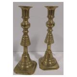 (AO) Set of Two Brass Candle Sticks