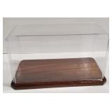 (DJ) Lot of 4 wood and plastic display cases.