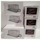 (DJ) Lot of 7 crystal clear display cases