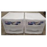 (DJ) Sterilite plastic storage drawers, two sets