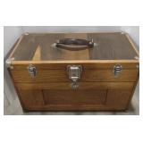 (BR) Wooden box with drawer bottom