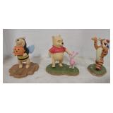 (S) Winnie the Pooh Walt Disney statues the