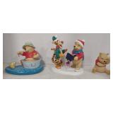 (S) Winnie the Pooh Walt Disney statues the