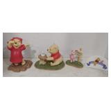(S) Winnie the Pooh Walt Disney statues the