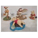 (S) Winnie the Pooh Walt Disney statues the