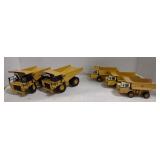 (DJ) lot of die-cast metal yellow dump truck