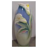 (AO) Franz White Lily Porcelain Vase designed and
