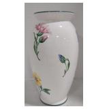 (AP) white decorative Tiffany and Co. flower vase