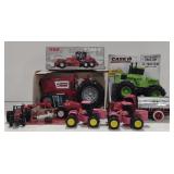 (DJ) Flat of Replica Tractor Toys.