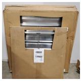 (II) Lot of two single panel exhaust shutters,