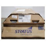 (II) Two Plasticade Stratus ceiling diffusers, in