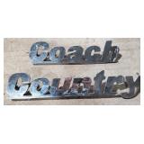 (DL) chrome Coach Country vehicle emblem. 23" and