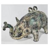 (DL) ceramic elephant. 15" x 9"