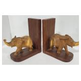 (DL) elephant bookends.