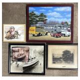 (DL) Lot with Framed Wall Art