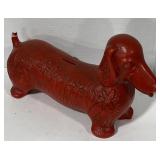 (DL) Ceramic Dog Bank 14in long