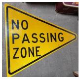 (DL) no passing sign. 40.5" W