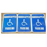(DL) Metal Sign, Handicapped Parking, (18"×12")