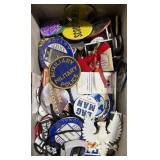 (DL) Box of various Pins/Patches