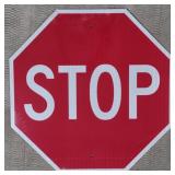 (DL) Metal Sign Stop 30"