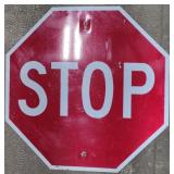 (DL) Metal Sign Stop 30"