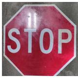(DL) Metal Sign Stop 30"