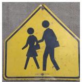 (DL) Metal Sign School Zone 30" x 29"