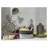 (DL) Misc. Lot including Desk lamp, Bike Horn,