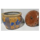 (DL) Lot of 11" x 8" planter pot and