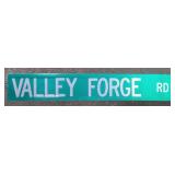 (DL) Metal Street Sign Valley Forge Rd 36" x 6"
