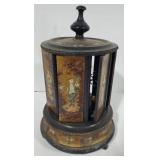 (DL) cigar humidor. 12" T