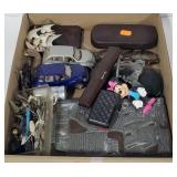 (DL) flat of misc items. Wallet, cars and more